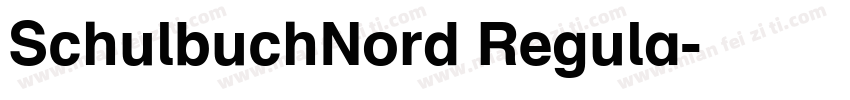 SchulbuchNord Regula字体转换